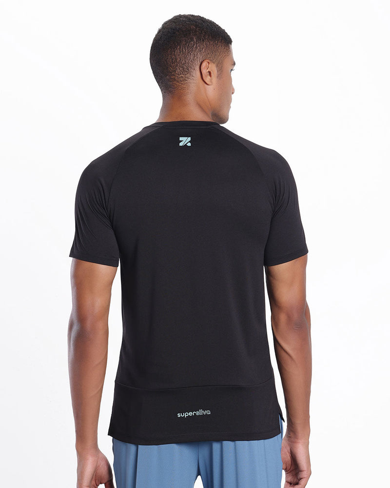SuperSilva Pro Zipper T-Shirt Black
